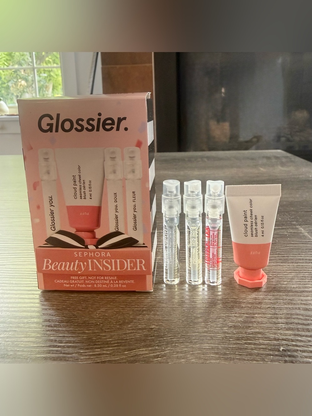 Glossier Cheek Color Blush In Puff Sephora Beauty Insider Birthday Gift Set New